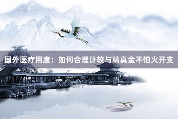国外医疗用度：如何合理计较与精真金不怕火开支